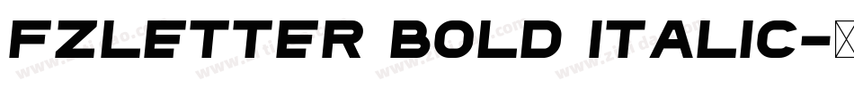 fzletter Bold Italic字体转换